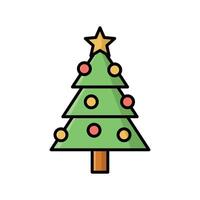christmas tree icon design template simple and clean vector