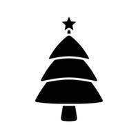 christmas tree icon design template simple and clean vector