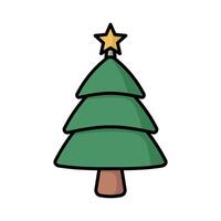 christmas tree icon design template simple and clean vector