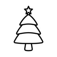 christmas tree icon design template simple and clean vector