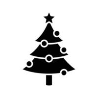 christmas tree icon design template simple and clean vector
