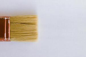Flat Brush Isolated on White Background photo