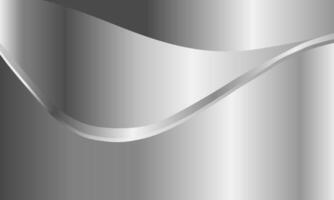 Silver Metallic Abstract Shape Background vector