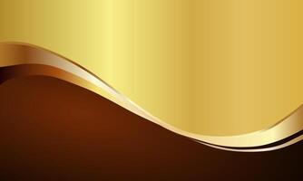 Simple Metallic Background with Gold and Brown Colors vector