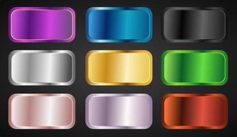 Metallic Gradient Board Slab Collection vector