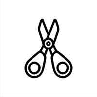 Simple scissors with Minimalist and modern design vector