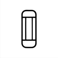 Simple eraser with Minimalist and modern design vector