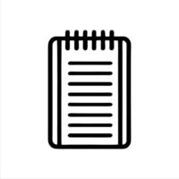 Simple notebook with Minimalist and modern design vector