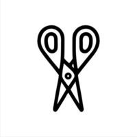 Simple scissors with Minimalist and modern design vector