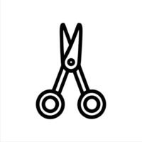 Simple scissors with Minimalist and modern design vector