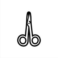 Simple scissors with Minimalist and modern design vector