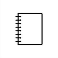 Simple notebook with Minimalist and modern design vector
