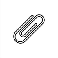 Simple paper clip with Minimalist and modern design vector