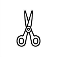 Simple scissors with Minimalist and modern design vector