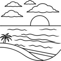 Mindfulness Coloring Book for Kids. Mindfulness element outline for coloring pages vector