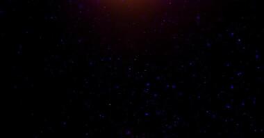 Floating dust particles with flare on dark backlight background. 3d animation of dynamic wind particles in the air with depth of field. video