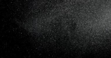 Organic dust particles on black screen overlay. Filmed with RED camera in slow motion. Abstract shapes background. video