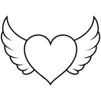 Sweet Hearts Outline For Coloring Book. vector