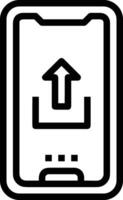 Upload icon symbol image vector