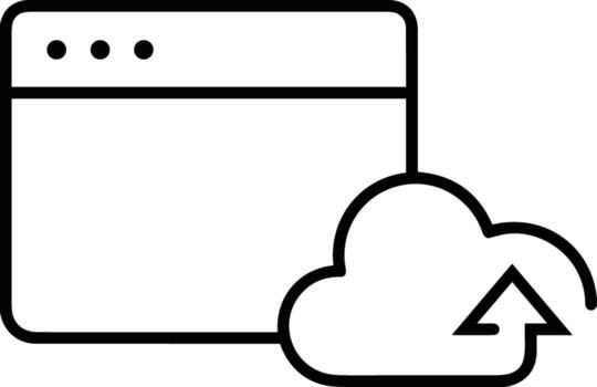 Upload icon symbol image vector