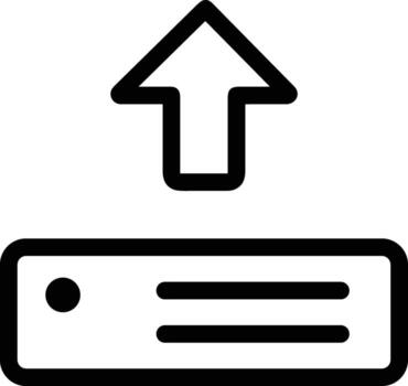 subir icono símbolo imagen vector