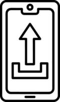 Upload icon symbol image vector