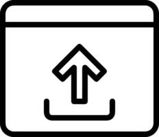 subir icono símbolo imagen vector