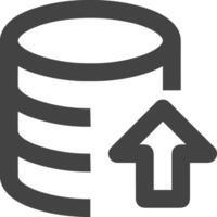 Upload icon symbol image vector