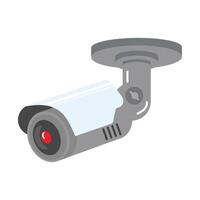 Flat Style CCTV Security Camera vector