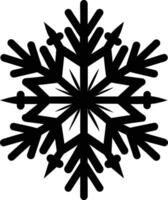 A silhouette of a snowflake clip art design vector