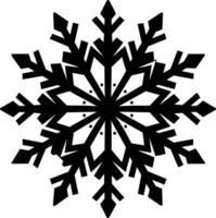 A silhouette of a snowflake clip art design vector