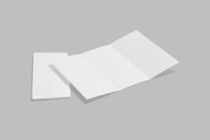 paper A4 trifold modeling photo