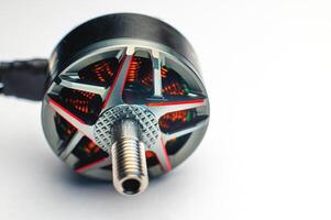 A small brushless motor for assembling an FPV quadcopter. Brushless electric motor photo