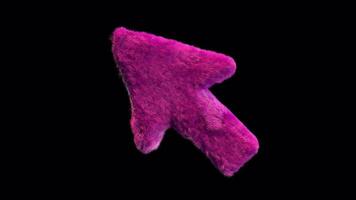 Plush Arrow Social Media Icon Alpha Loop video
