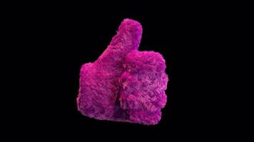 Plush Like Social Media Icon Alpha Loop video