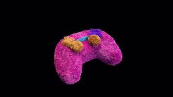 Plush Joystick Social Media Icon Alpha Loop video