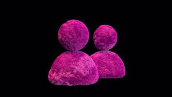Plush User Social Media Icon Alpha Loop video