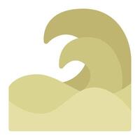 Ocean Wave Icon for web, app, infographic etc vector