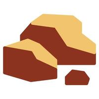 Mossy Rock icon for web, app, infographic etc vector