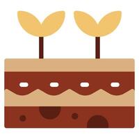 Soil Sprout icon for web, app, infographic etc vector