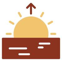 Sunrise Glow icon for web, app, infographic etc vector