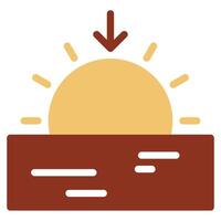 Sunset Hues icon for web, app, infographic etc vector