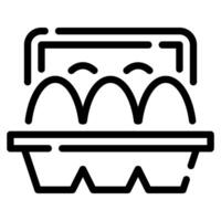 Egg Carton icon for web, app, infographic etc vector