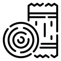 Hay Bale icon for web, app, infographic etc vector