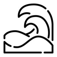 Ocean Wave Icon for web, app, infographic etc vector