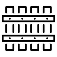 Rustic Fence icon for web, app, infographic etc vector