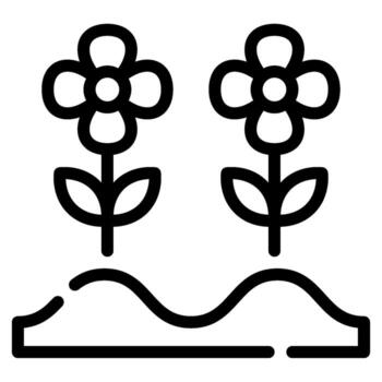 Garden Patch icon for web, app, infographic etc vector