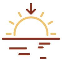 Sunset Hues icon for web, app, infographic etc vector