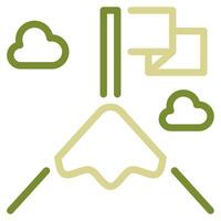 Mountain Peak icon for web, app, infographic etc vector