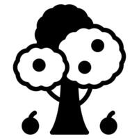 Fruit Tree icon for web, app, infographic etc vector